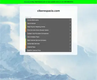 Ciberespacio.com(The Leading Internet Site on the Net) Screenshot
