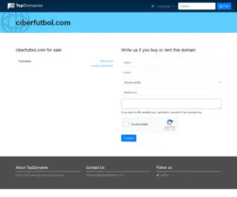 Ciberfutbol.com(TopDomainer Search Engine) Screenshot