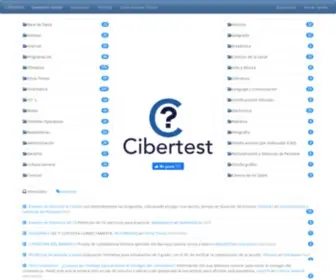 Cibertest.com(Exámenes Online en español de Informática) Screenshot