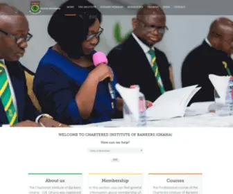 Cibgh.org(Chartered Institute of Bankers) Screenshot