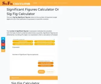 Cibmrd.com(Sig Fig Calculator) Screenshot