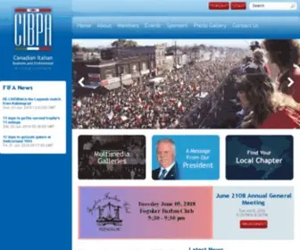 Cibpa.com(Canadian Italian Business and Professional Association) Screenshot