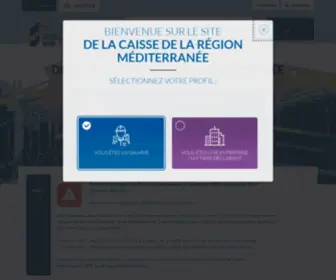 Cibtp-Mediterranee.fr(Caisse de la région méditerranée) Screenshot