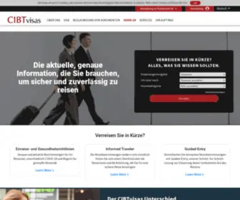 Cibtvisas.at(Visa und Dokumentenlegalisierungen für internationale Reisen) Screenshot