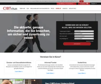 Cibtvisas.de(Visa und Dokumentenlegalisationen für internationale Reisen) Screenshot