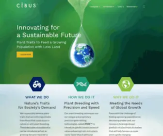Cibus.com(Pioneering precision gene) Screenshot