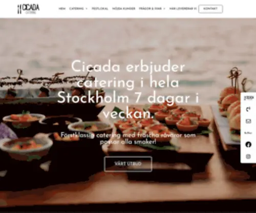 Cicada.se(Catering Stockholm) Screenshot