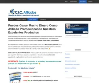 Cicafiliados.com(Gana Dinero Con HOTMART y Clickbank) Screenshot