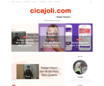 Cicajoli.com(Personal Blog) Screenshot