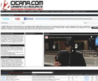 Cicana.com(Urban DJ Source) Screenshot