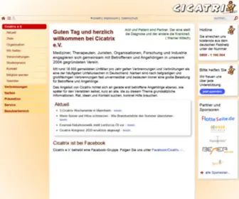 Cicatrix.de(Cicatrix e.V) Screenshot