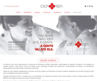 Cicatrizacg.com.br(Tratamento de Feridas e Curativos) Screenshot