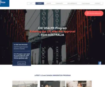 Cicaus.net(USA and Canada immigration) Screenshot
