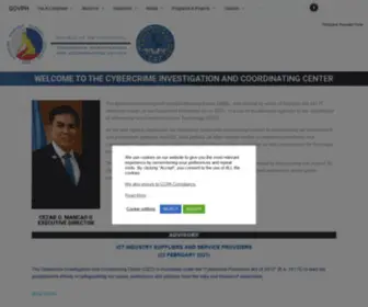 Cicc.gov.ph(Cybercrime Investigation and Coordinating Center) Screenshot