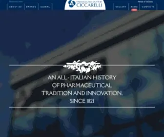 Ciccarelli.it(Farmaceutici Dott. Ciccarelli è sinonimo di qualità e tradizione made in Italy dal 1821) Screenshot