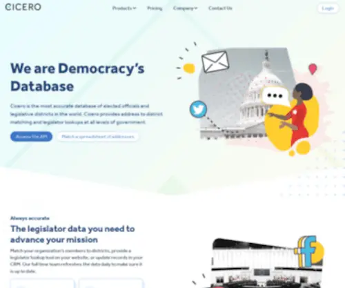 Cicerodata.com(Democracy's Database) Screenshot