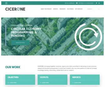Cicerone-H2020.eu(Circular economy platform for European priorities strategic agenda) Screenshot