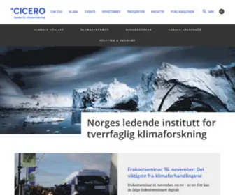 Cicero.oslo.no(CICERO) Screenshot