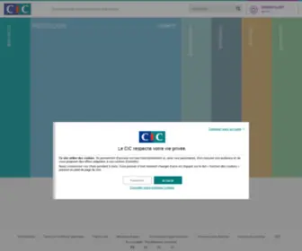 Cic.fr(Construisons pour que le monde bouge) Screenshot