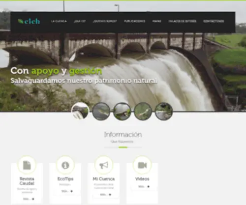 Cich.org(Cuenca Hidrográfica del Canal de Panamá) Screenshot