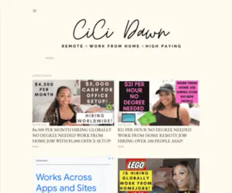 Cicidawn.com(CiCi Dawn) Screenshot