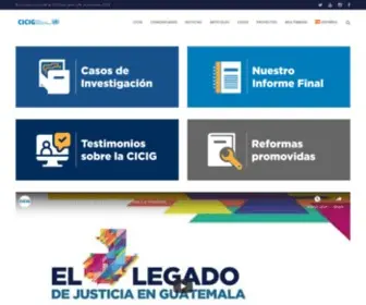 Cicig.org(Comisión Internacional contra la Impunidad en Guatemala) Screenshot