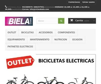 Ciclesbiela.com(Todo tipo de bicicletas para el ocio o competición) Screenshot