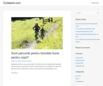 Cicletarie.com(Un blog pentru pasionatii de biciclete si ciclism) Screenshot