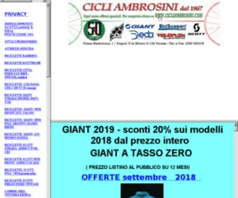 Cicliambrosini.com(Cicli ambrosini) Screenshot