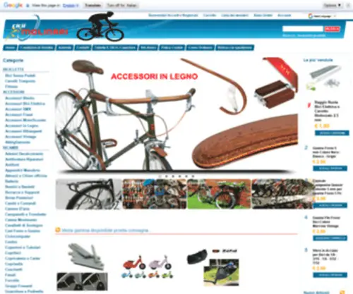 Ciclimolinari.it(Biciclette Molinari ricambi ed accessori on) Screenshot