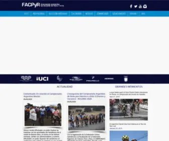 Ciclismoarg.com.ar(Página oficial de Facpyr) Screenshot