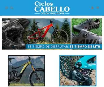 Cicloscabello.com(Tienda de Ciclismo y Bicicletas Online al Mejor Precio) Screenshot