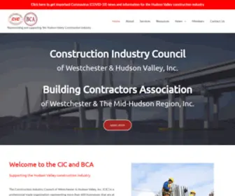 Cicnys.org(Representing &amp; supporting the Hudson Valley Construction Industry) Screenshot