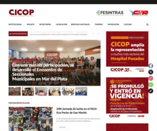 Cicop.org.ar(CICOP) Screenshot