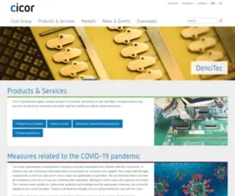 Cicor.com(Cicor Group) Screenshot