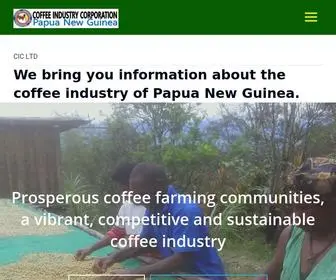 Cic.org.pg(Coffee Industry Corporation) Screenshot