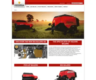 Cicoria.it(Cicoria hay square balers and farm equipment since 1927) Screenshot