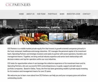 CicPartners.com(CIC Partners) Screenshot