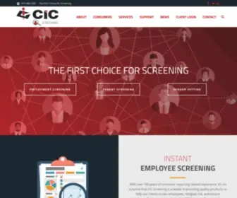 Cicscreening.com(CIC Screening) Screenshot