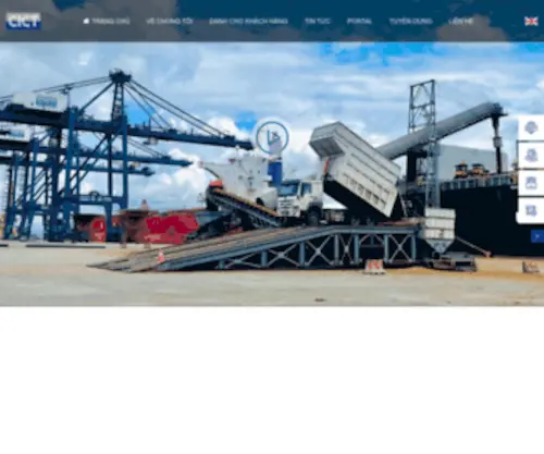 Cict.com.vn(Cảng container quốc tế Cái Lân (CICT)) Screenshot