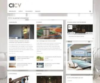 Cicv.fr(Conseil Immobilier Crédit Vente) Screenshot