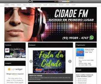 Cidadefmmanaus.com.br(Cidade FM) Screenshot