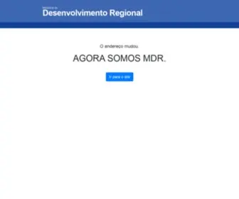 Cidades.gov.br(Ministério do Desenvolvimento Regional) Screenshot