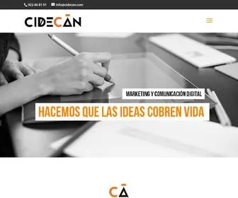 Cidecan.com(Tu Agencia de Comunicación Digital en Canarias) Screenshot