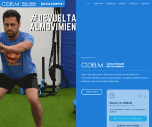 Cidelm.mx(Medicina deportiva) Screenshot