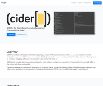 Cider.mx(The Clojure Interactive Development Environment that Rocks) Screenshot