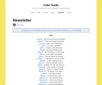 Ciderguide.com(Eric West is your expert guide to the world of cider and perry) Screenshot