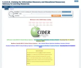 Ciderpress.org((Catalog for Information Discovery and Educational Resources)) Screenshot
