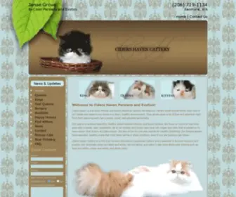 Ciders-Haven.com(Cider's Haven Cattery) Screenshot