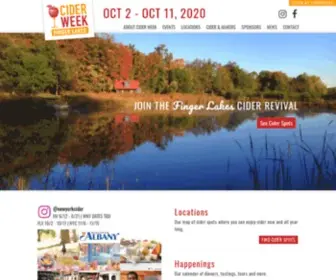 Ciderweekflx.com(Finger Lakes) Screenshot